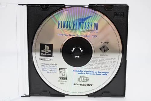 Refurbished PS1 Final Fantasy VII 7 Interactive Sampler CD Mint Disc Only Good