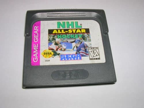 NHL All-Star Hockey (Sega Game Gear) Original Game Cart