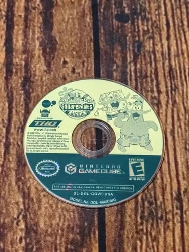 The SpongeBob SquarePants Movie Game Nintendo GameCube 2004 Disc only - Tested