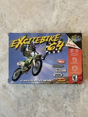 Excitebike 64 (Nintendo 64 N64) Complete in Box With Manual CIB