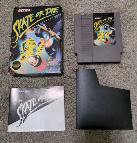 Skate or Die 1 (Nintendo NES) Complete in Box CIB Authentic!