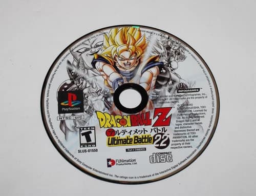 Dragon Ball Z: Ultimate Battle 22 (Sony PlayStation 1) PS1 Disc Only Cleaned