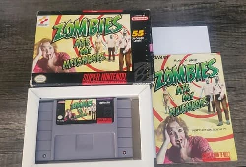 Zombies Ate My Neighbors (Super Nintendo SNES) CIB
