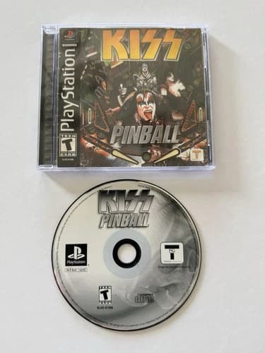 Kiss Pinball (Sony PlayStation 1 PS1, 2001) Complete CIB