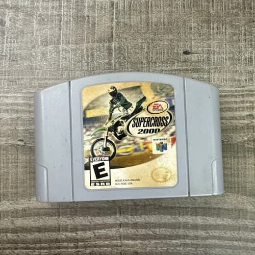 Supercross 2000 Nintendo 64 N64 Game Tested, Working, Authentic