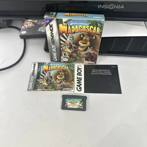 Madagascar (Game Boy Advance, 2005) Authentic CIB, Tested
