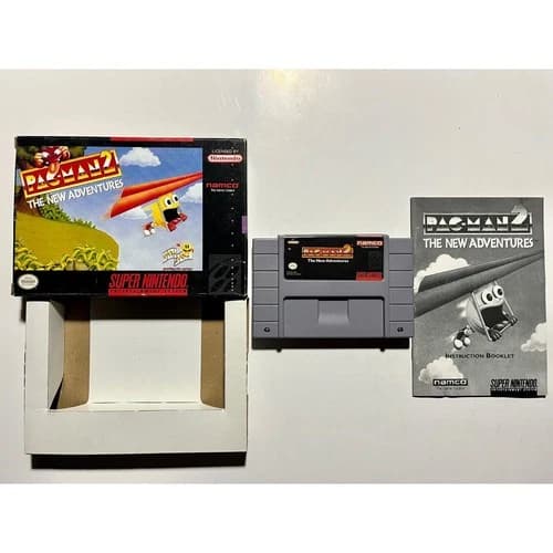 Pac-Man 2: The New Adventures (SNES Super Nintendo) Complete CIB Works🔥Nice!