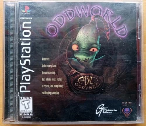 Oddworld: Abe's Oddysee (Sony PlayStation 1, 1997) PS1 Black Label CIB Tested