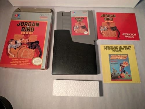 Jordan vs Bird: One On One (Nintendo NES, 1988) Complete CIB Super Clean!!
