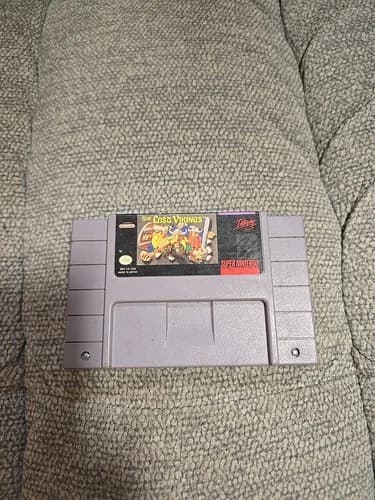 Lost Vikings (Super Nintendo Entertainment System, SNES) Authentic - Cartridge