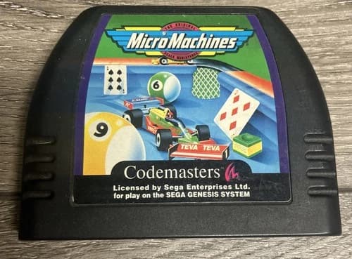 Micro Machines Sega Genesis Game Cart Only Tested Working