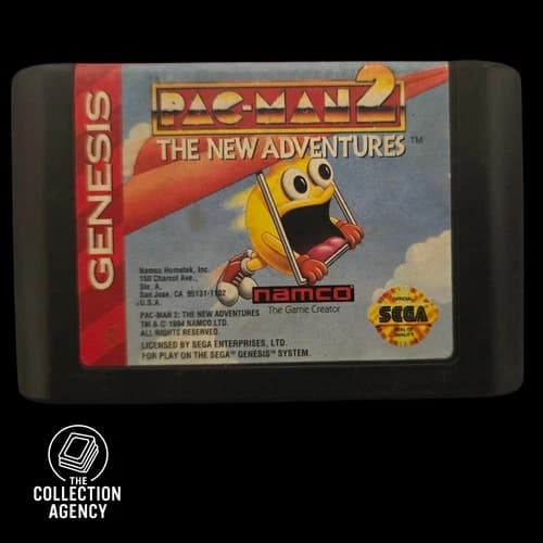 Pac-Man 2 The New Adventures Sega Genesis Authentic Cart Only Tested!