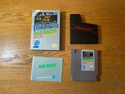 Rad Racer Complete in Box CIB NES Nintendo