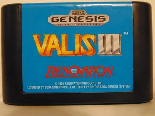 Valis III - Sega Genesis -cartdrige only