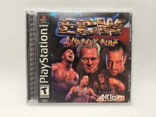 ECW: Anarchy Rulz (Sony PlayStation 1) CIB complete PS1 video game w/ reg card