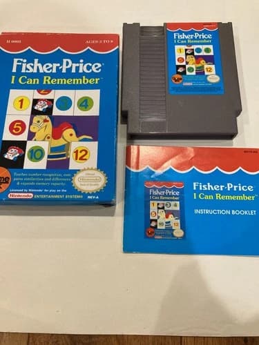 Fisher Price I Can Remember (Nintendo NES, 1990) Authentic CIB