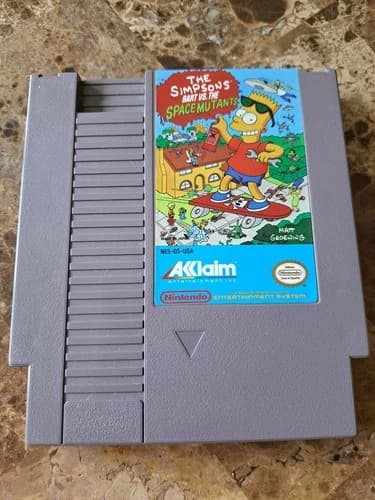 THE SIMPSONS: BART VS THE SPACE MUTANTS NES Nintendo Authentic Working