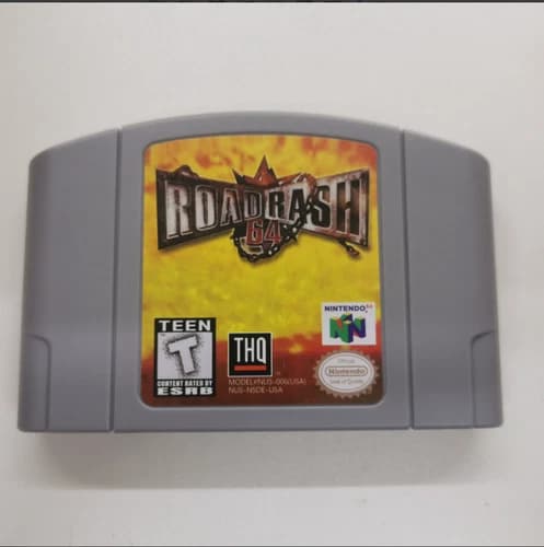 Road Rash 64 Nintendo 64 N64 Game Cartridge Vintage Racing Action Classic