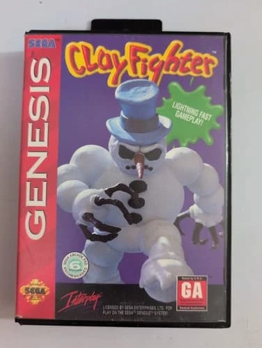 ClayFighter (SEGA Genesis 1993) CIB, Tested And Cleaned