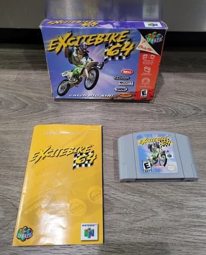 ExciteBike 64 Nintendo 64 N64 CIB Complete In Box. FAST SHIPPING TESTED