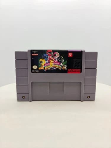 Mighty Morphin Power Rangers Super Nintendo SNES Authentic Tested Loose