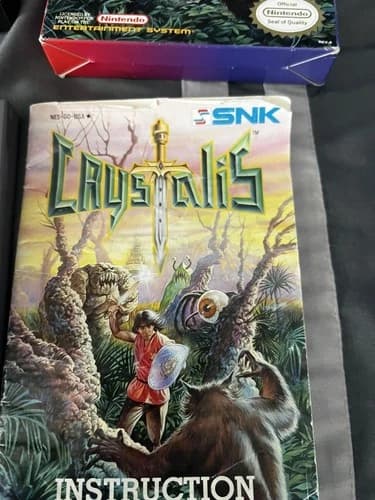 NES Crystalis: Nintendo Complete In Box CIB - TESTED