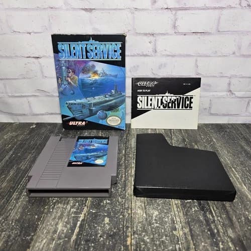 Silent Service (Nintendo Entertainment System, 1989) CIB Complete Cleaned Tested