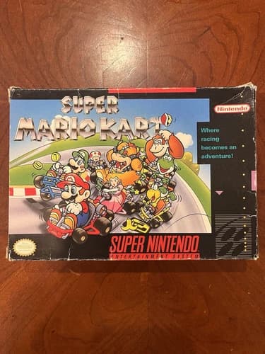 Super Mario Kart Complete In Box with Game and Manual for Nintendo Tested