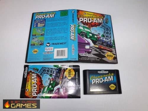 Championship Pro Am COMPLETE BOX - Sega Genesis - 49a
