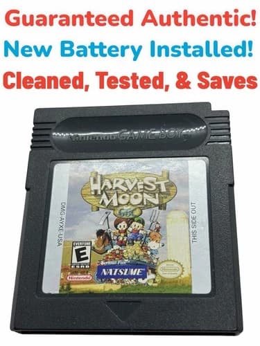 Harvest Moon GBC (Nintendo Game Boy Color, 1999) - Authentic-Tested-New Battery