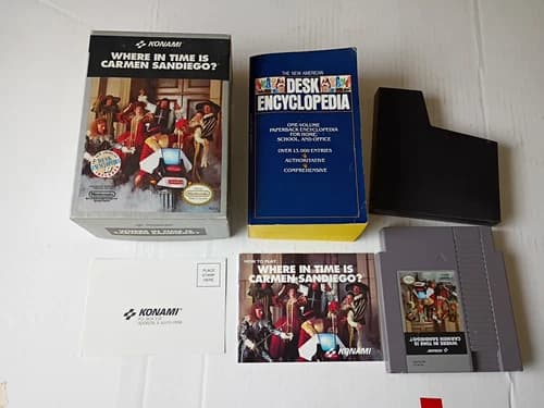 Where in Time is Carmen Sandiego CIB Complete Nintendo NES