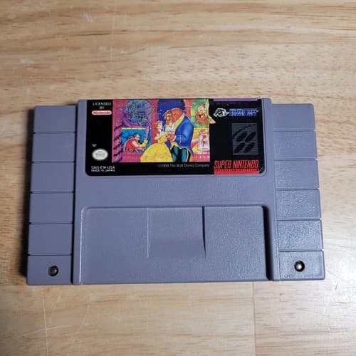 Disney's Beauty and the Beast SNES Super Nintendo Ent System, 1994 - Tested