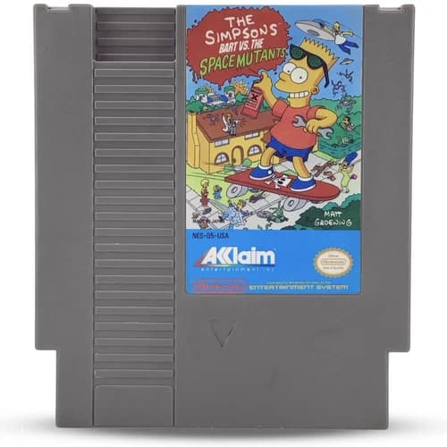 The Simpsons Bart vs the Space Mutants NES Nintendo 1991 Tested Good Condition