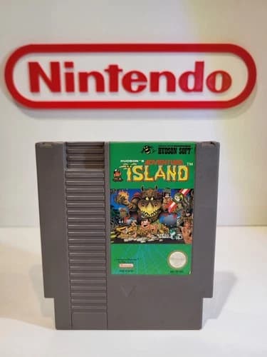 Adventure Island Game (Nintendo Nes) Authentic & Tested- Hudson Soft