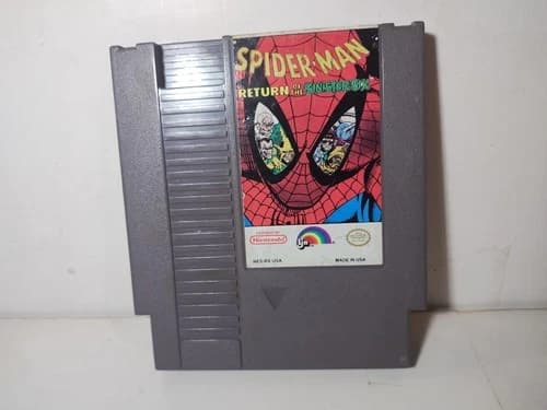 Spiderman Nintendo NES Game Cartridge Tested