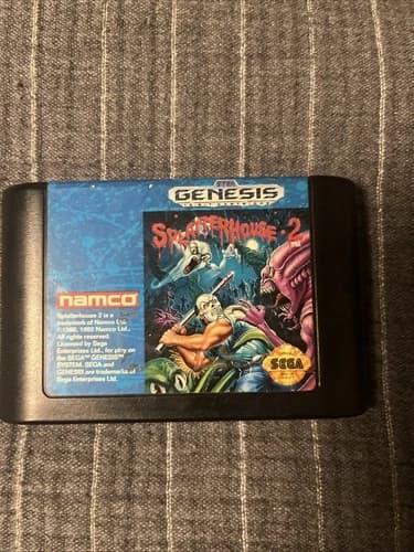 Splatterhouse 2 (Sega Genesis, 1992) Authentic - Cartridge Only - Tested & Works