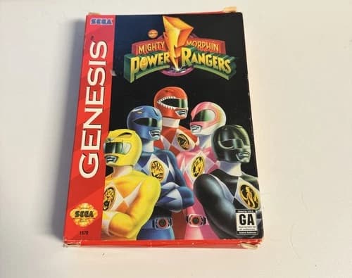 Mighty Morphin Power Rangers Sega Genesis Video Game CIB Complete Tested