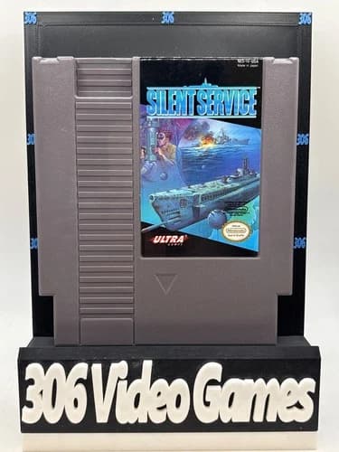 Silent Service Nintendo NES Game Cart ONLY Authentic Tested