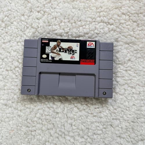 NBA Live 97 Super Nintendo SNES game WORKS! 1997