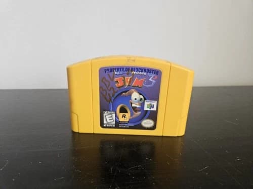Earthworm Jim 3D (Nintendo 64 N64) Tested - Authentic - Tested