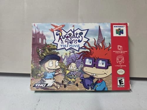 Rugrats In Paris Movie (Nintendo 64 N64) Complete in Box CIB