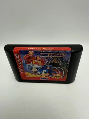 Sonic Spinball (Sega Genesis) Authentic Cartridge Cleaned, Tested & Working