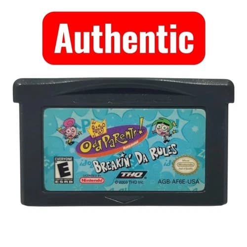 The Fairly Odd Parents Breakin Da Rules (Nintendo Gameboy Advance) GBA Authentic