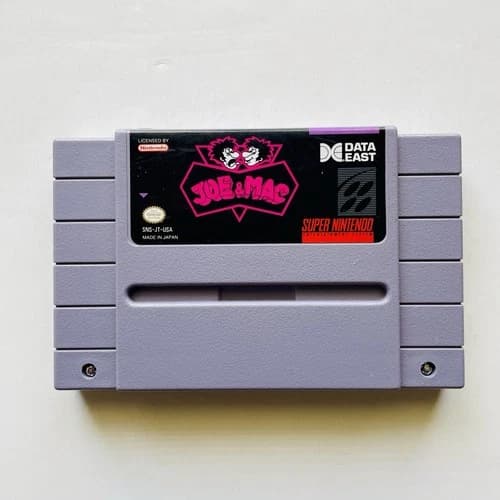 Joe And Mac (1992) Nintendo SNES Cleaned & Tested