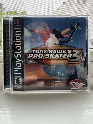Tony Hawk's Pro Skater 3 Playstation 1 PS1 Complete Authentic Black Label