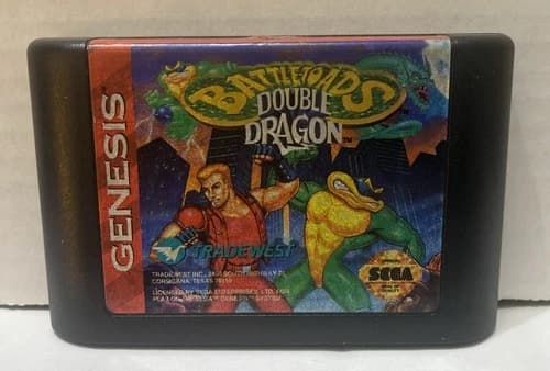 Battletoads Double Dragon The Ultimate Team Sega Genesis Cartridge Only Tested