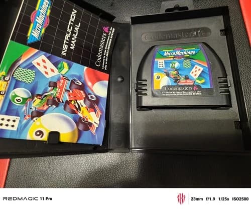 Micro Machines – Sega Genesis Complete (Game, Case, Manual) NO Cover Art