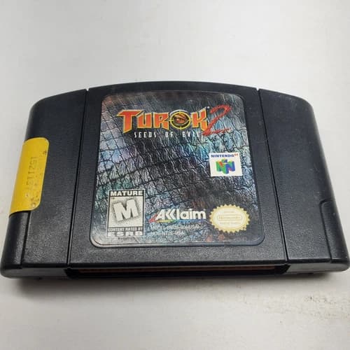 Turok 2 Seeds Evil Hunter Nintendo 64 N64 Original Authentic Vintage Retro Game!
