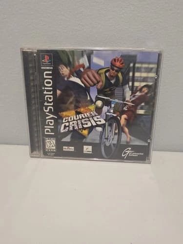 Courier Crisis (Sony Playstation 1, PS1) Complete w/ Manual CIB Tested Working