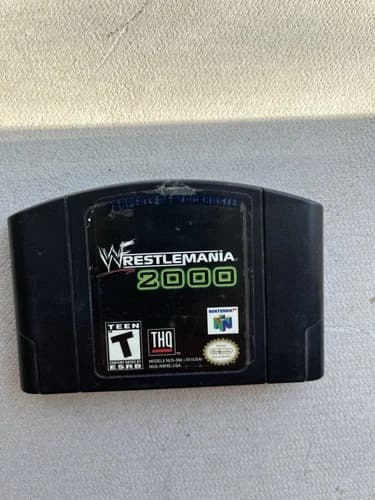 WWF WrestleMania 2000 (Nintendo 64, 1999) N64 TESTED